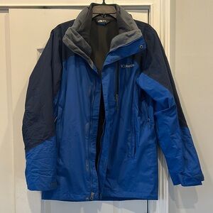 Columbia Blue and Gray Ski Jacket